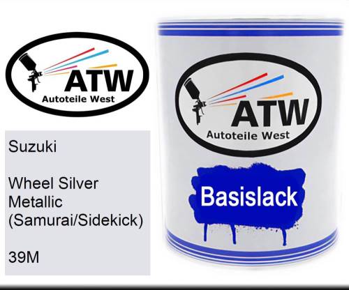 Suzuki, Wheel Silver Metallic (Samurai/Sidekick), 39M: 1L Lackdose, von ATW Autoteile West.